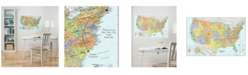 Brewster Home Fashions Usa Dry Erase Map